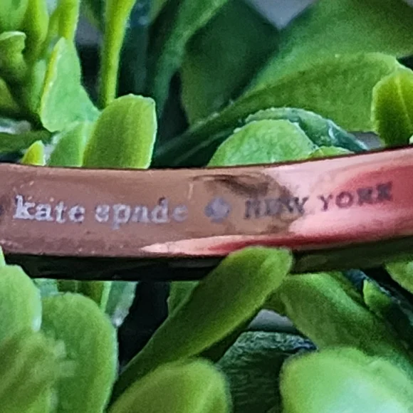 Kate Spade Rose Gold Toned Hinged bracelet with crystals - Picture 2 of 9